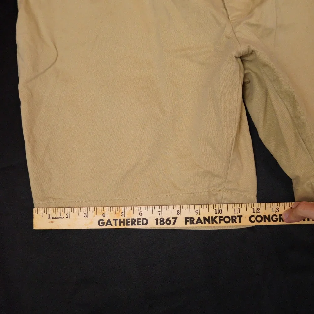 Polo Ralph Lauren Chino Shorts Mens 42 Tan Khaki Classic Fit Cotton Casual
